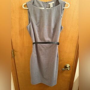 Knee length H&M sheath dress size 8 with original belt included